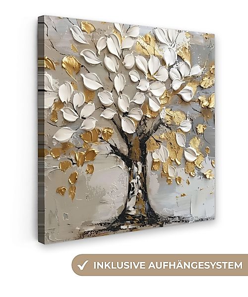 OneMillionCanvasses® Leinwandbild Baum - Beige - günstig online kaufen