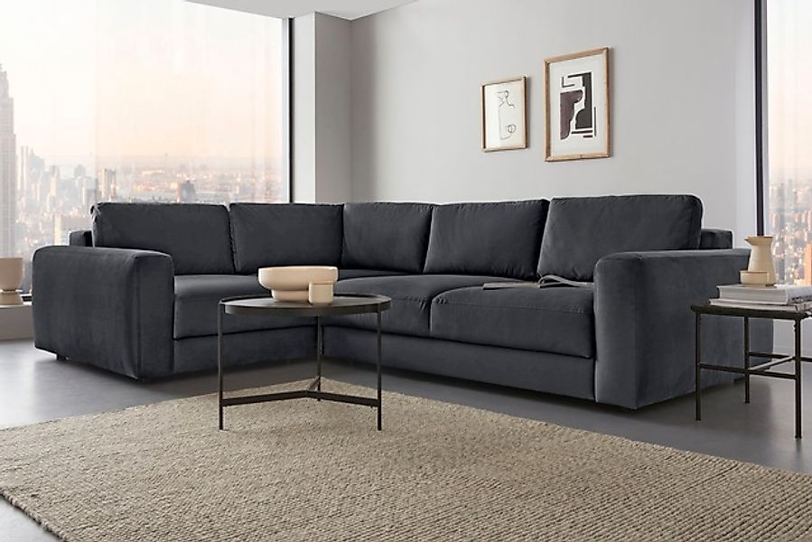 Home affaire Ecksofa »Bloomfield, Breite 304cm, Mega Polsterecke mit viel P günstig online kaufen