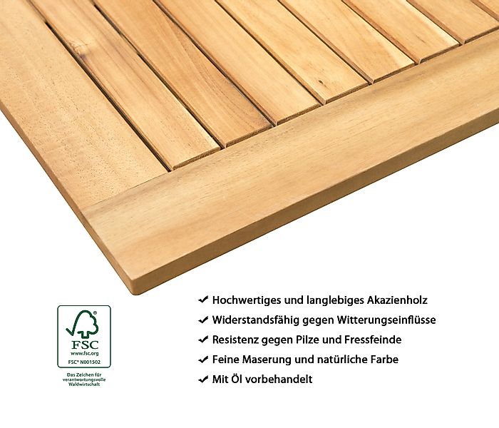 Dehner Gartentisch Macao, ausziehbarer Holztisch, Gartentisch günstig online kaufen