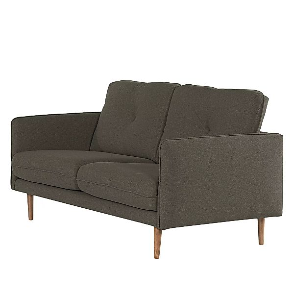 home24 Norrwood Sofa Pigna I 2,5-Sitzer Dunkelgrau Webstoff 168x86x94 cm günstig online kaufen