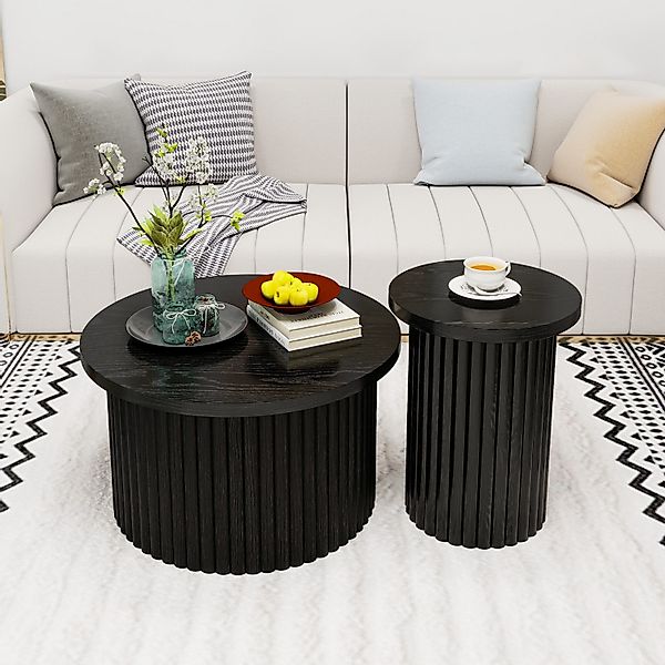 HAUSS SPOLE Couchtisch Rund 2er-Set Wohnzimmertisch günstig online kaufen