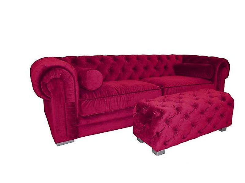 Xlmoebel Sofa Chesterfield-Sofa gepolsterte Designer-Couchen Sofas Garnitur günstig online kaufen