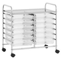 COSTWAY Rollcontainer, mit Schubladen Kunststoff, Rollwagen günstig online kaufen