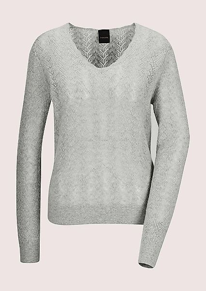 MADELEINE Longpullover "Kaschmirpullover Luxuriöser Strickpullover mit Ajou günstig online kaufen