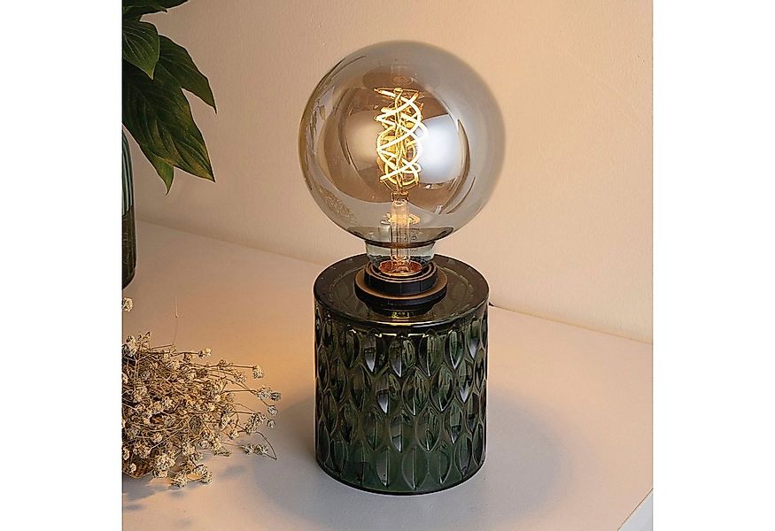Pauleen Tischleuchte Crystal Magic, ohne Leuchtmittel, E27, Grün, Glas günstig online kaufen