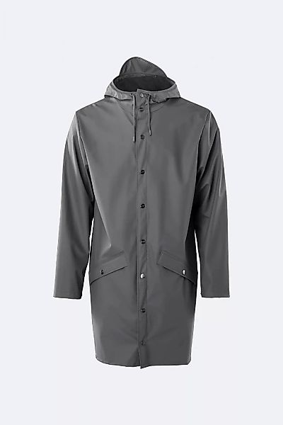 Rains Regenjacke Long Jacket Charcoal S günstig online kaufen