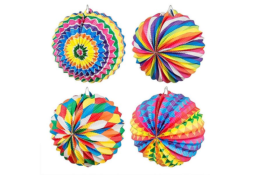 Boland Hängedekoration Deko Papierlaterne 'Karneval' Ø 22 cm, Mehrfarbig günstig online kaufen