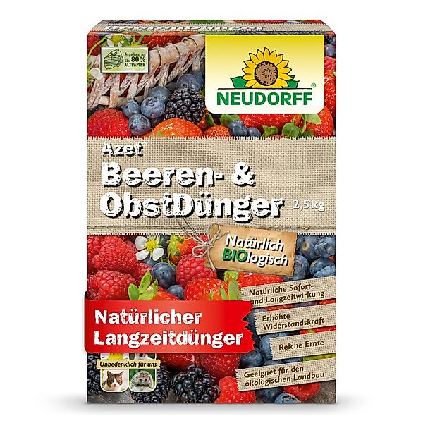 Neudorff Obstdünger Azet Beeren- & ObstDünger 2,5 kg, organischer Langzeitd günstig online kaufen