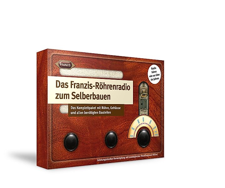 Franzis Lernspielzeug Lernspielzeug Röhrenradio Bausatz Leistungsstarker günstig online kaufen