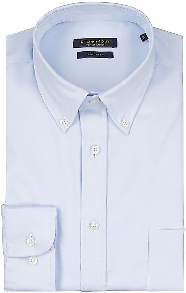 Steppin' Out Hemd Slim-Fit Twill Hellblau - Größe XXL günstig online kaufen
