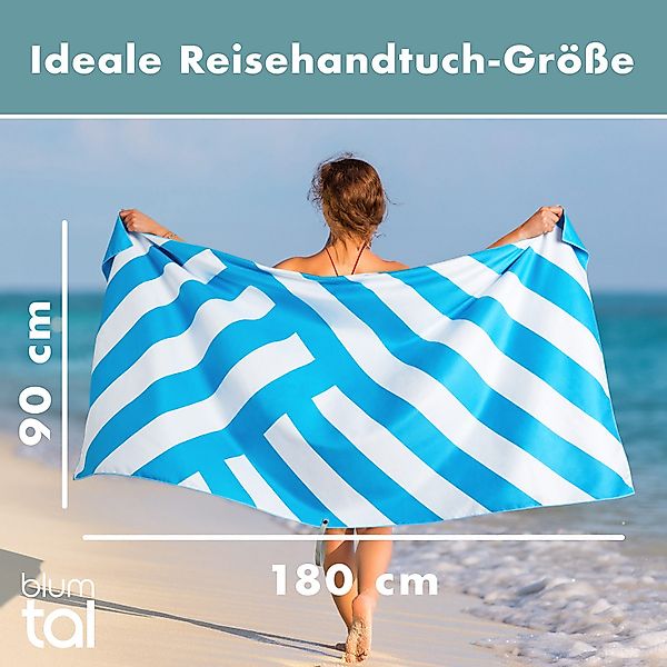 Blumtal Reisehandtuch Strandhandtuch 90x180 cm aus günstig online kaufen