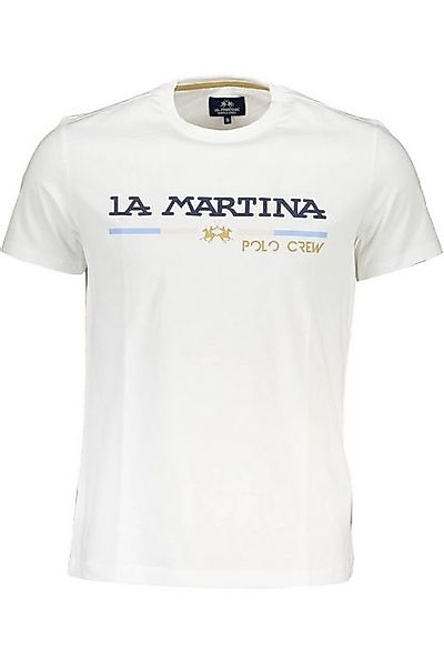 La Martina T-Shirt Herren Weißes Kurzarm günstig online kaufen