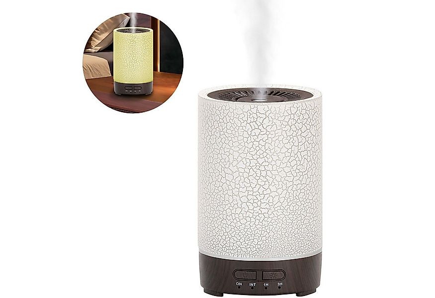 MOPUEA Luftbefeuchter Aroma Diffuser Nachtlicht Multifunktions Dunkles Holz günstig online kaufen