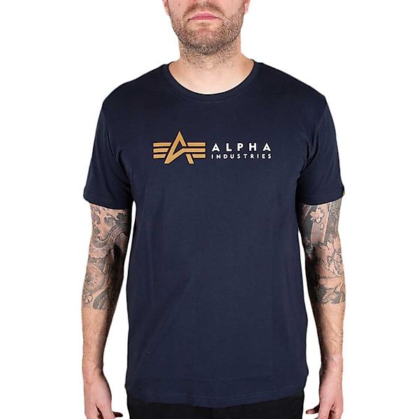 Alpha Industries Label Kurzärmeliges T-shirt 2XL Rep.Blue günstig online kaufen
