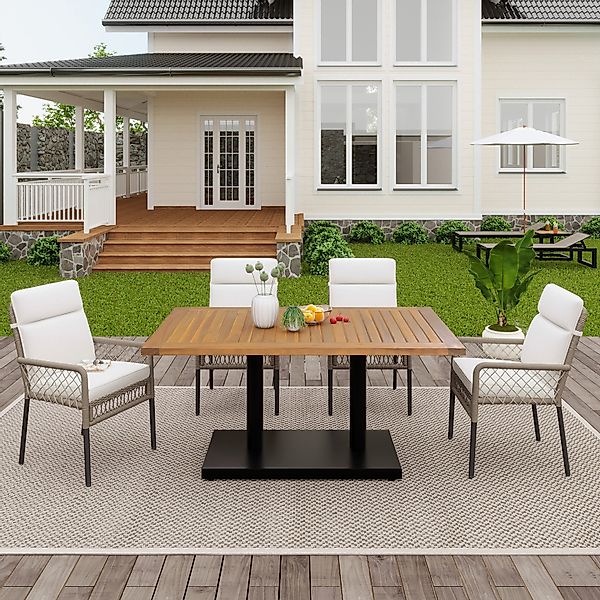 KLAM HOME Gartenlounge-Set Gartenmöbel-Set für 4 günstig online kaufen