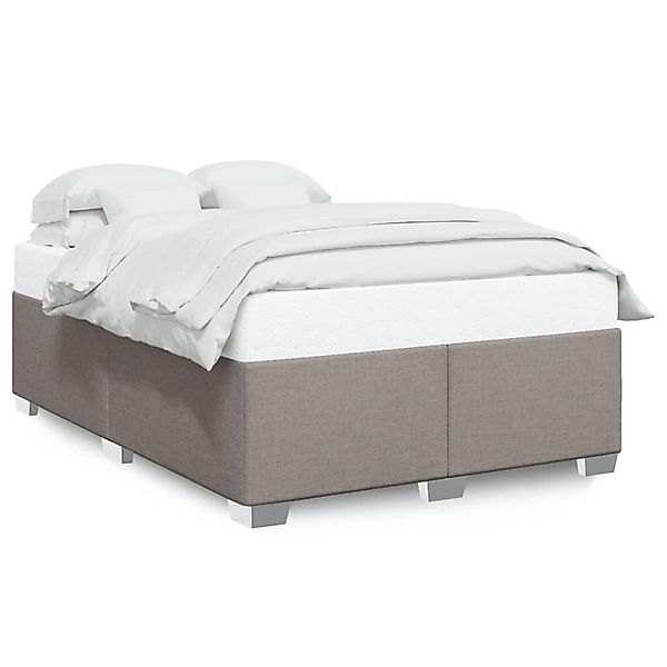vidaXL Bett Bettgestell ohne Matratze Taupe günstig online kaufen