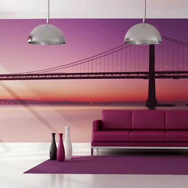 artgeist Fototapete Bucht - San Francisco mehrfarbig Gr. 550 x 270 günstig online kaufen