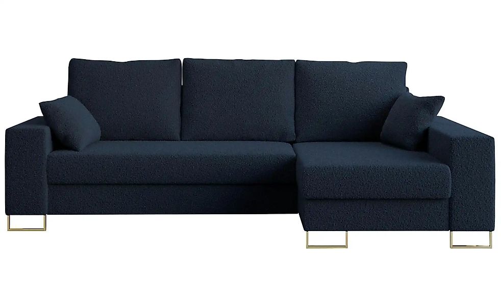 Ecksofa mit Schlaffunktion Dorain ¦ blau ¦ Maße (cm): B: 242 H: 85 Polsterm günstig online kaufen