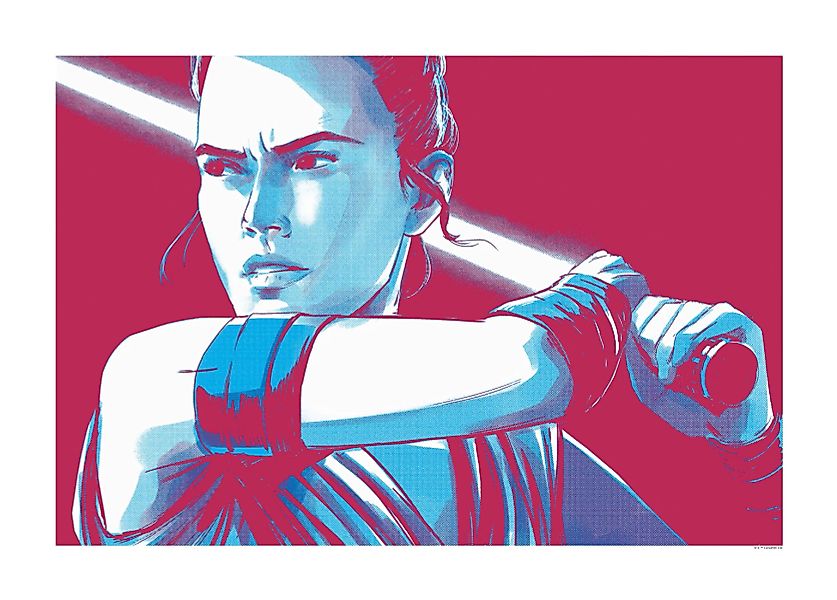Komar Poster »Star Wars Faces Rey«, Star Wars, (1 St.), Kinderzimmer, Schla günstig online kaufen