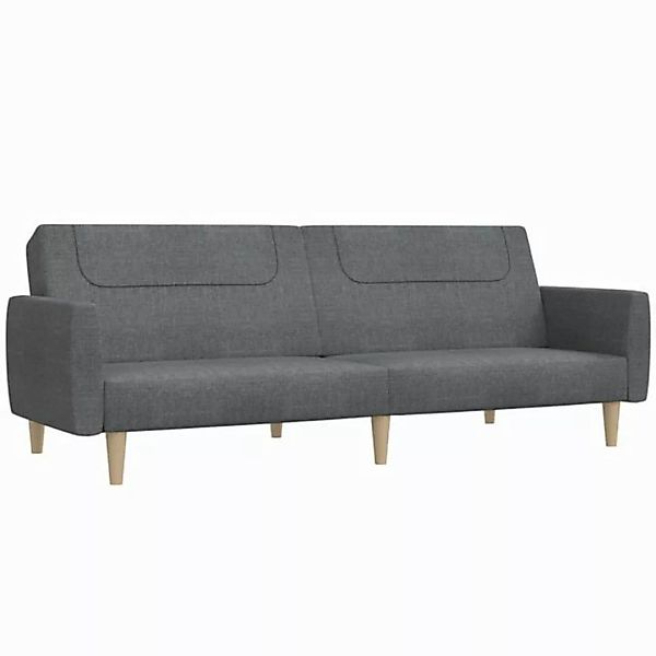 vidaXL Sofa Schlafsofa 2-Sitzer Hellgrau Stoff günstig online kaufen