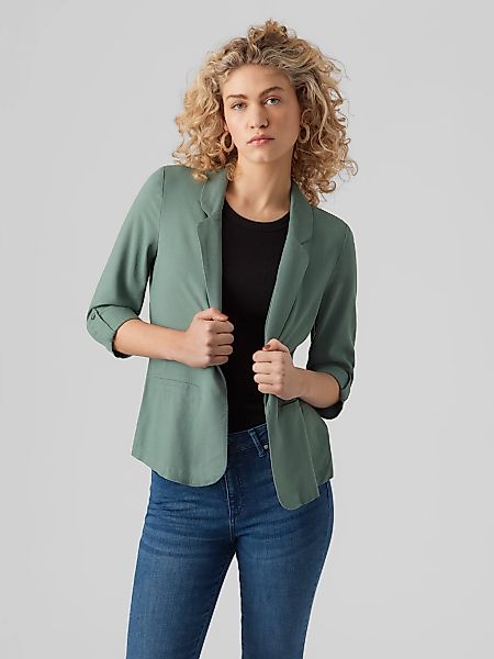 Vero Moda Kurzblazer "VMJESMILO 3/4 LOOSE BLAZER WVN NOOS", mit Leinen günstig online kaufen