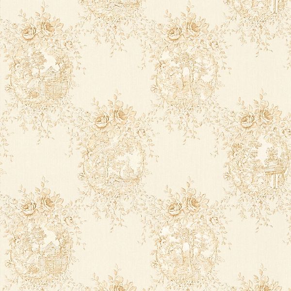 Bricoflor Landhaus Tapete mit Blumen Schlafzimmer und Esszimmer Vliestapete günstig online kaufen