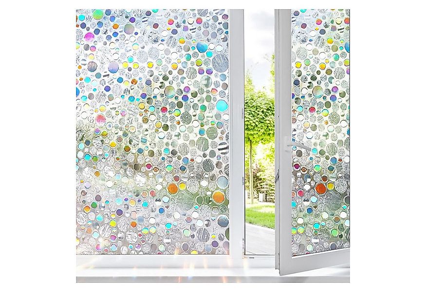 Coonoor Fensterfolie Buntes Glasfensterfolie, Kieselstein Fensterfolie für günstig online kaufen
