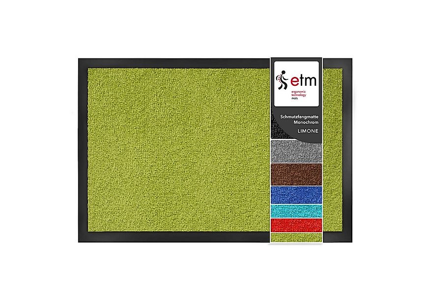 Floordirekt Fußmatte Monochrom, Rutschfeste Schmutzfangmatte Indoor, 30°C M günstig online kaufen
