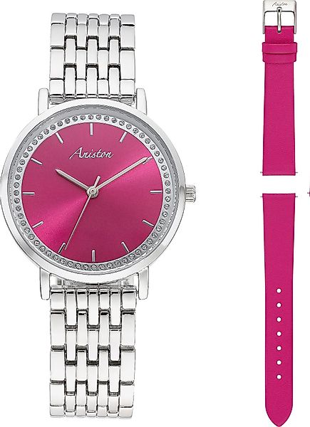 Aniston JEWELRY & WATCHES Quarzuhr, (Set, günstig online kaufen
