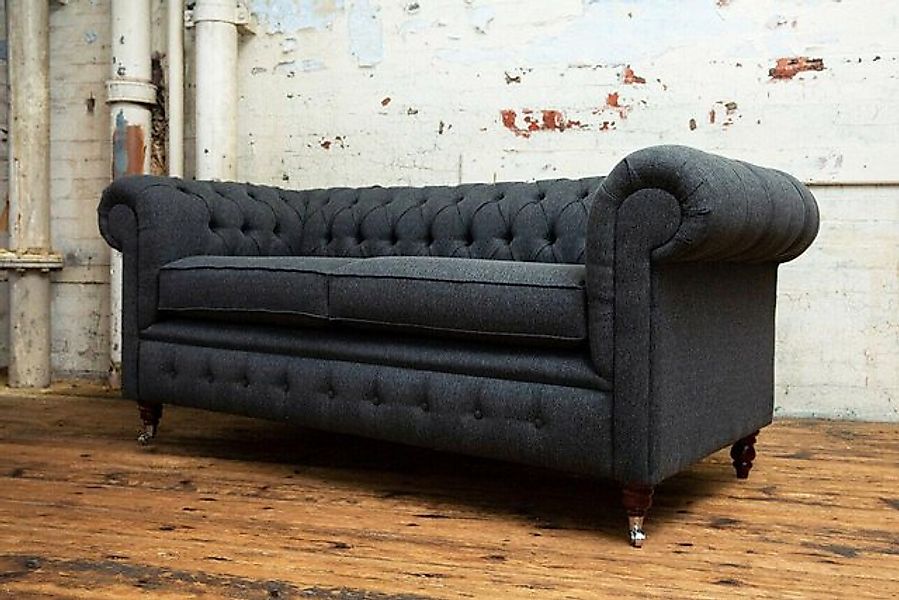 Xlmoebel 3-Sitzer Dreisitzer Sofa Chesterfield Polstergruppe aus Stoff in S günstig online kaufen