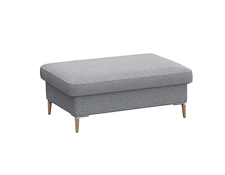 FLEXLUX Pouf »Fiore«, Kaltschaum, Füße Alu+ Eiche günstig online kaufen