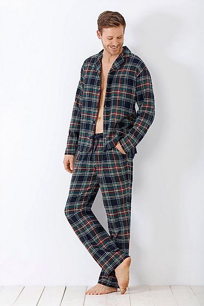 Hajo Schlafanzug Herren Schlafanzug Pyjama Web/Flanell günstig online kaufen