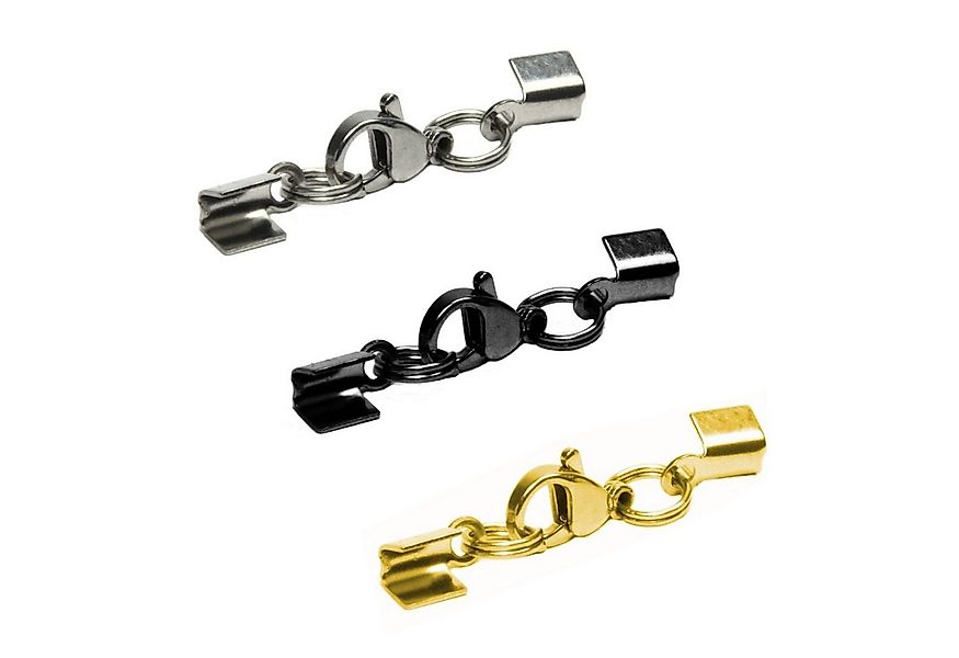 Auroris Schmuckset Karabiner-Klemmverschluss aus Edelstahl für ca. 2 bis 3 günstig online kaufen