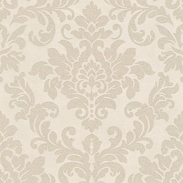 Bricoflor Neobarock Tapete in Weiß Grau Edle Vliestapete im Barock Stil Ide günstig online kaufen