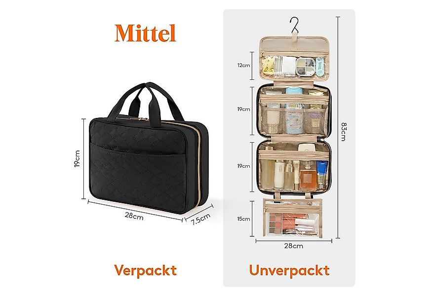 Lifewit Kulturbeutel Reise Kulturbeutel Damen,Schminktasche mit hängendem H günstig online kaufen