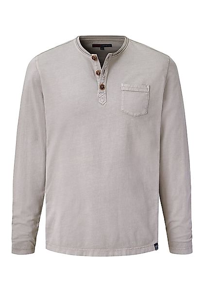 Paddock's Langarmshirt (1-tlg) Henley Langarmshirt mit günstig online kaufen
