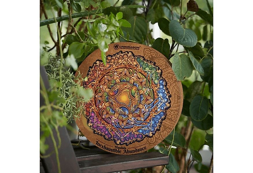 Unidragon Puzzle Unidragon Mandala Unerschöpflicher Wohlstands Holzpuzzle, günstig online kaufen