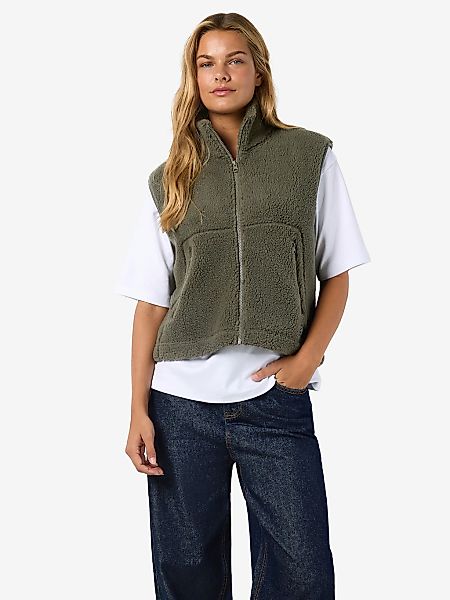 Noisy may Fellweste "NMMASEY SHORT TEDDY VEST FWD NOOS" günstig online kaufen