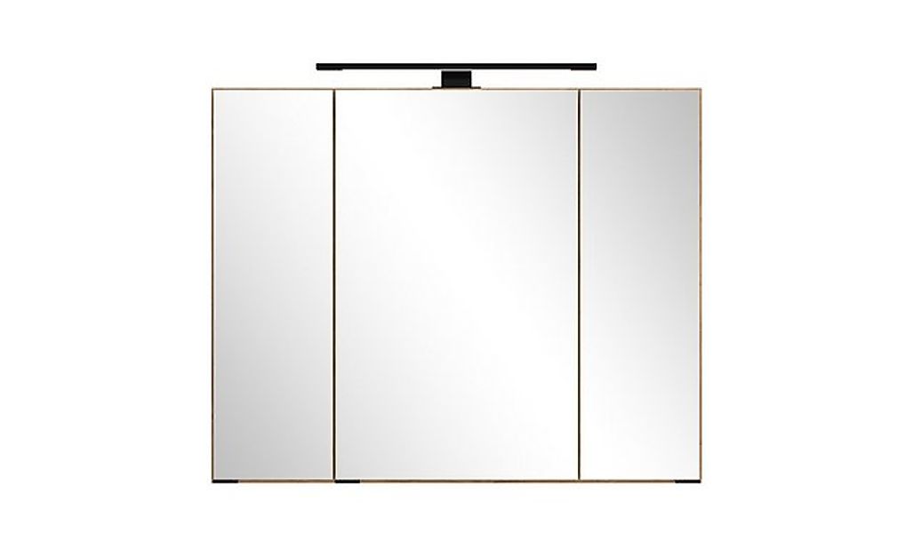 freiraum Badezimmerspiegelschrank Nizza in Wotaneiche - 80x64x20cm (BxHxT) günstig online kaufen