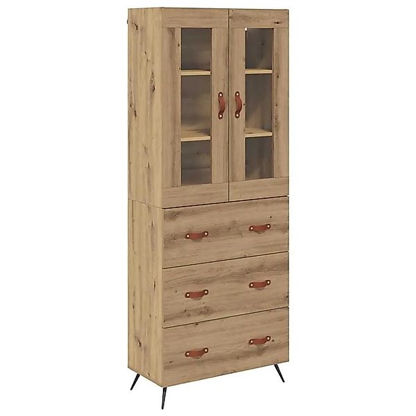 vidaXL Highboard-Schrank mit Regal 2-Tlg Artisan-Eiche Holzwerkstoff 341584 günstig online kaufen