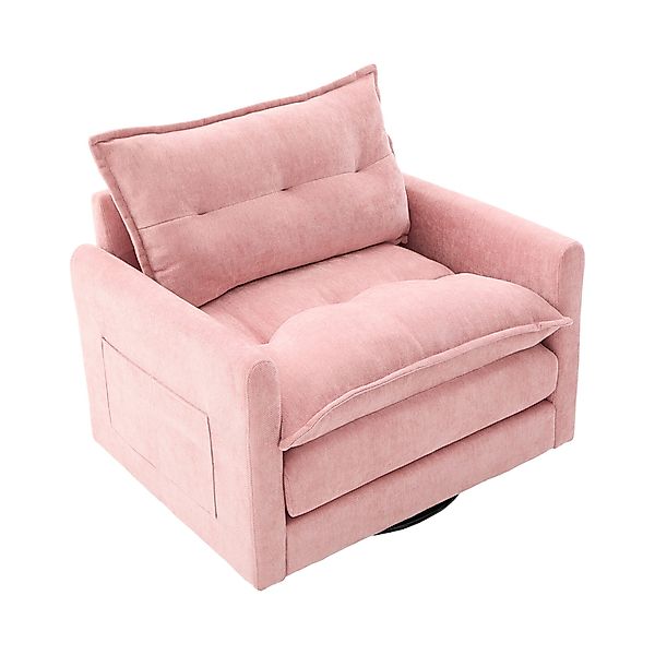 KLAM HOME Sessel 360° drehbarer Loungesessel günstig online kaufen