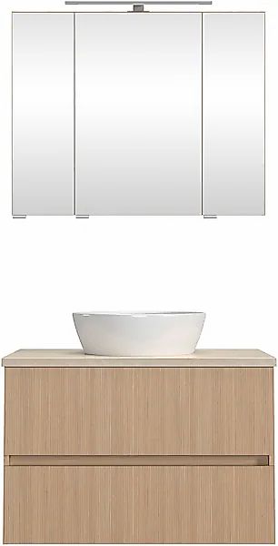 welltime Badmöbel-Set »EIXO, Set aus Spiegelschrank und Waschtisch inkl. Be günstig online kaufen