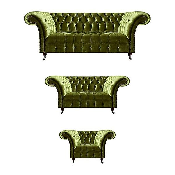 JVmoebel Sofa Garnitur Sofas Set 3tlg Wohnzimmer Luxuriöse Moderne Textil, günstig online kaufen