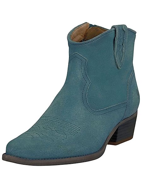 Felmini Stiefelette Veloursleder Cowboy Stiefelette günstig online kaufen