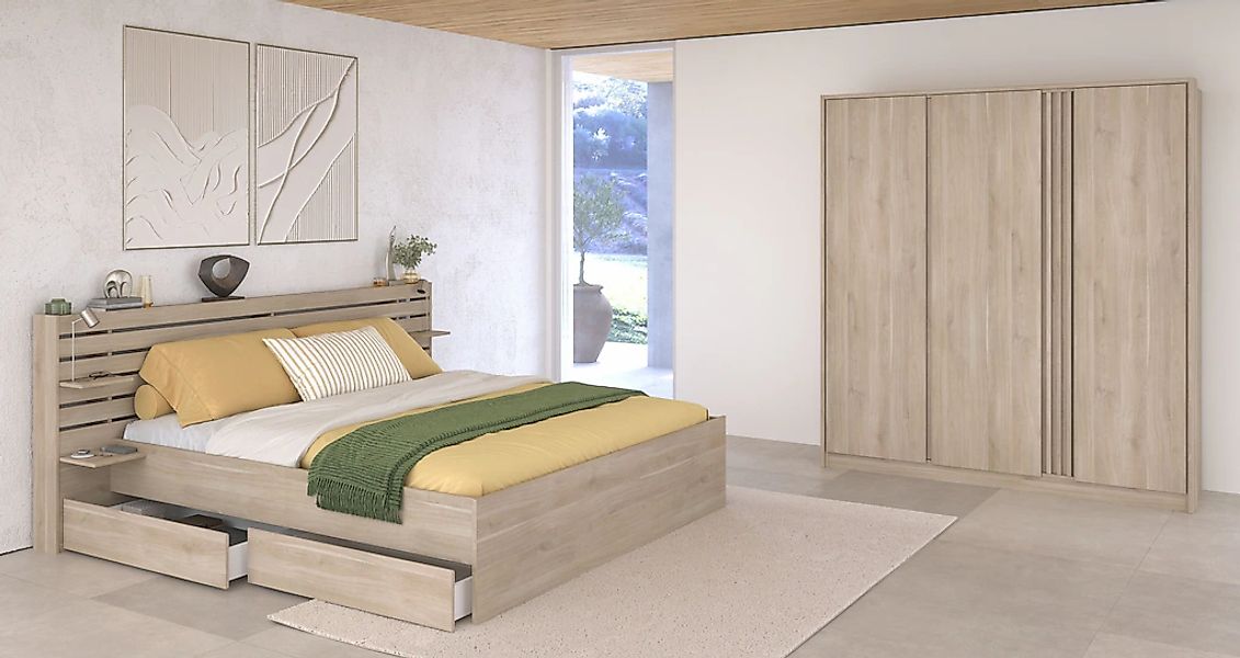 Parisot Schlafzimmer-Set "Parisot Escale" 3 Stk. tlg. Einsatz im Kleidersch günstig online kaufen
