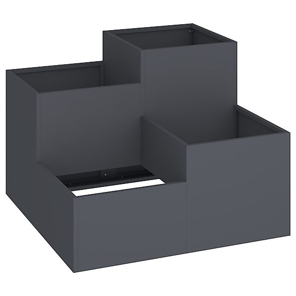 vidaXL Blumentopf Pflanzkübel 100x100x60 cm Anthrazit günstig online kaufen