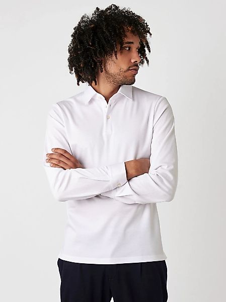 DESOTO Langarm-Poloshirt "Jerseypolo Essential Kent langarm", Flexibler Str günstig online kaufen