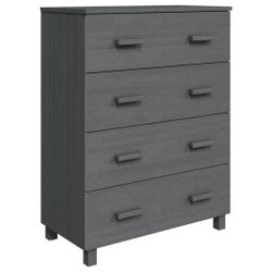 vidaXL Sideboard Sideboard HAMAR Dunkelgrau 79x40x103,5 günstig online kaufen