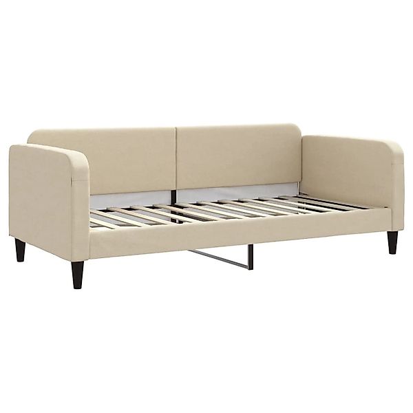 vidaXL Gästebett Tagesbett Creme 90x200 cm Stoff Gästebett Gästecouch Gäste günstig online kaufen