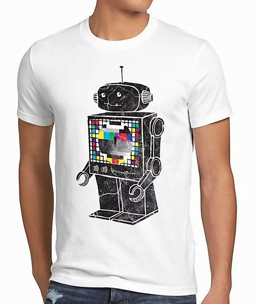 style3 T-Shirt Testbild Roboter Big Bang Sheldon TV Monitor Robot theory co günstig online kaufen